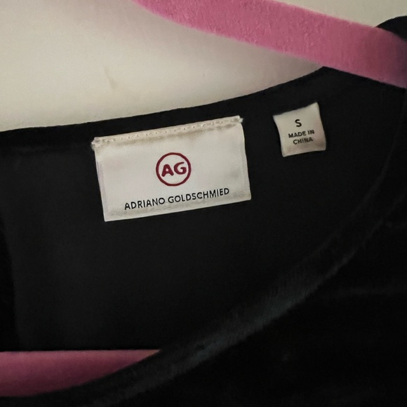 AG Adriano Goldschmied black velvet Clara top - Picture 4 of 5